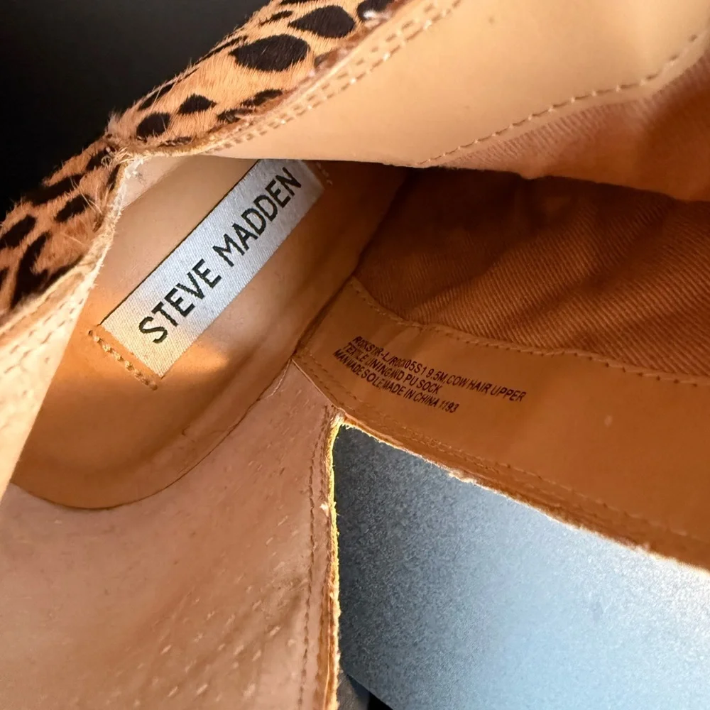 🐆 Steve Madden Leopard Print Ankle Boots 🐆 - Picture 4 of 5